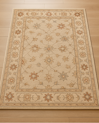 Beige area rug